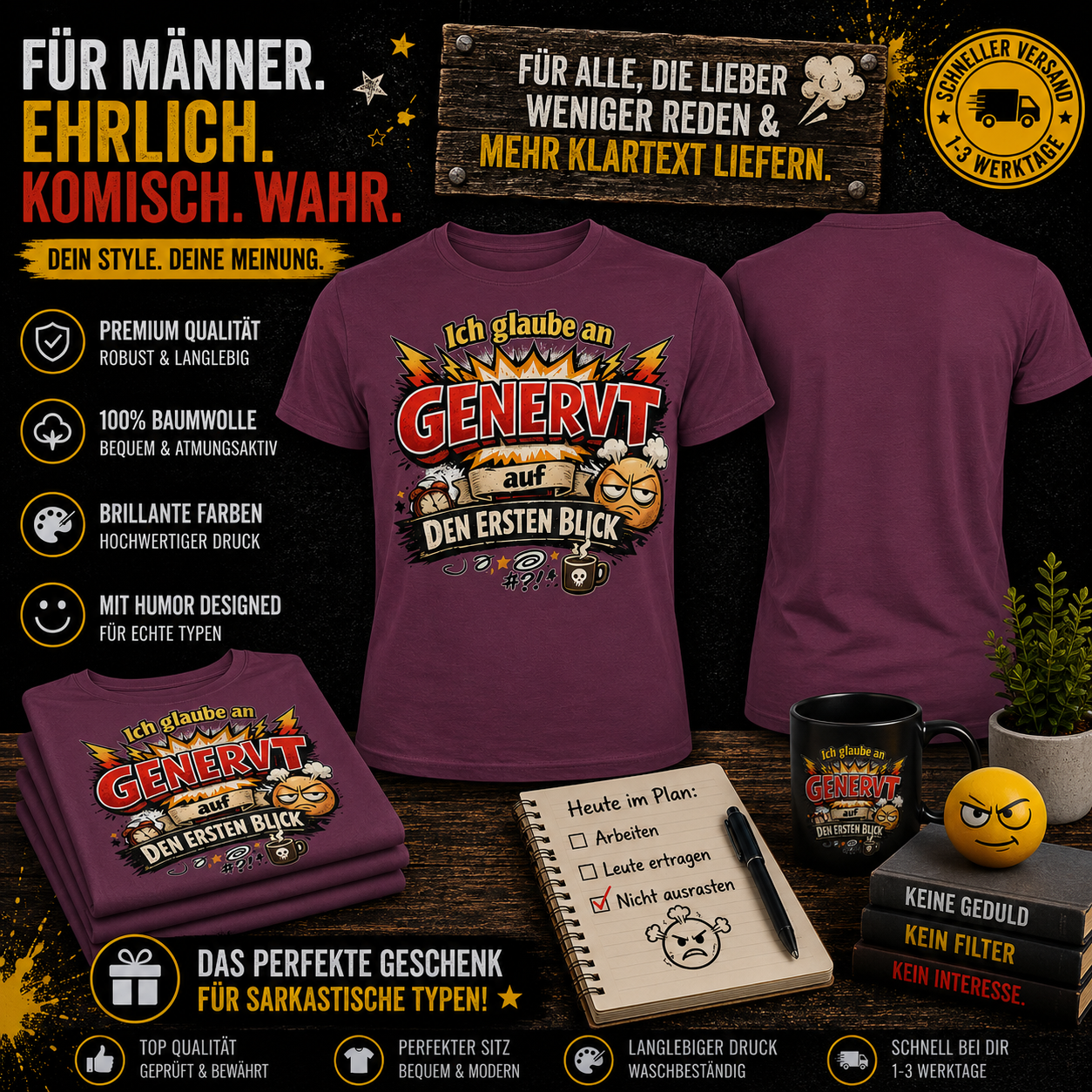 Genervt auf...